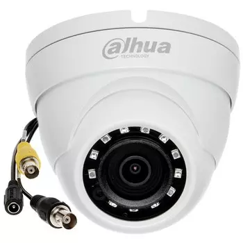 Камера HD-CVI DAHUA 3.6мм уличная, купольная, 4Мпикс, CMOS, до 50кадров/с, до 2560x1440, ИК подсветка 30м, -30 - +60 (DH-HAC-HDW2401MP-0360B)