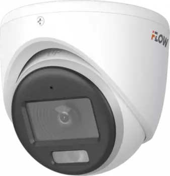 Камера HD-TVI/AHD/CVI/CVBS iFlow F-AC-2326M 2.8 мм уличная, купольная, 2 Мпикс, CMOS, до 1920x1080, ИК подсветка 20 м, -40 - +60, белый (F-AC-2326M)