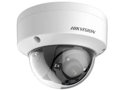 Камера HD-TVI HikVision DS-2CE56D8T-VPITE 3.6 мм уличная, купольная, 2Мпикс, CMOS, до 25 кадров/с, до 1920x1080, ИК подсветка 20 м, -40 - +60, белый (DS-2CE56D8T-VPITE-3.6мм)