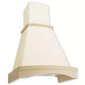 Вытяжка каминная Elikor Ротонда 50П-650-П3Л, бежевый/дуб неокрашенный (840506)