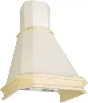 Каминная вытяжка Elikor 60П-650-П3Л, бежевый/дуб бел патина (841030)