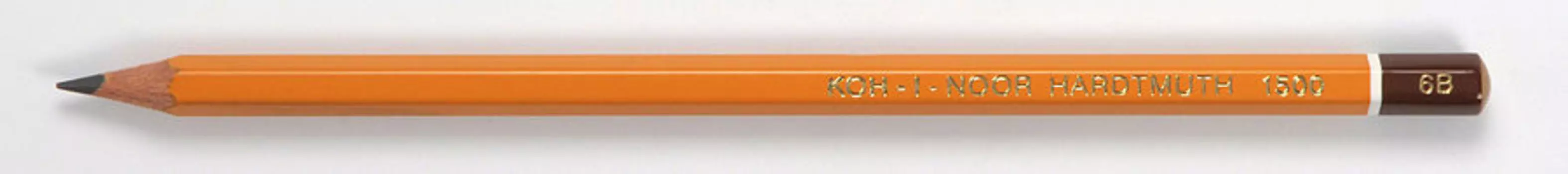 Карандаш чернографитный 6B, шестигранная форма, оранжевый, KOH-I-NOOR 1500 6B (150006B01170RU)