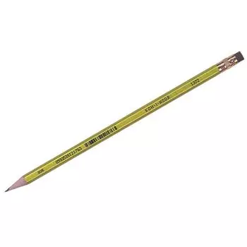 Карандаш чернографитный HB, шестигранная форма, с ластиком, разноцветный, KOH-I-NOOR 1372 HB (1372002012KSRV)