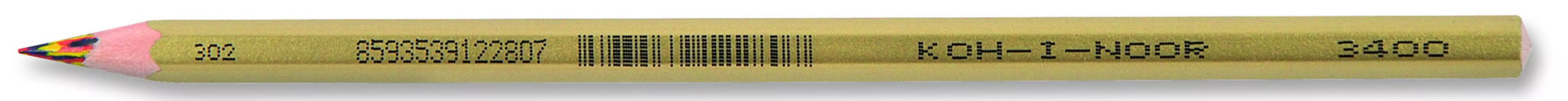 Карандаш KOH-I-NOOR Aristochrom многоцветный радужный, шестигранные, 1шт., заточенные (3400)