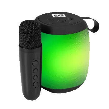Караоке-система ExeGate Bro 310, 10 Вт, AUX, USB, microSD, Bluetooth, подсветка, черный (EX294944RUS)