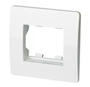 Каркас в сборе с рамкой DKC VIVA, мест - 1-место, модулей - 2 модуля, вертикальный/горизонтальный монтаж для миниканалов и кабельных коробов In-liner Classic, для монтажа ЭУИ в коробки код 10123 (10242)