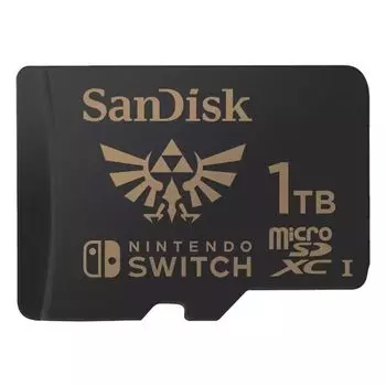 Карта памяти 1000Gb microSDXC Sandisk Nintendo Switch Class 10 UHS-I V30 A1 (SDSQXAO-1T00-GN6ZN)