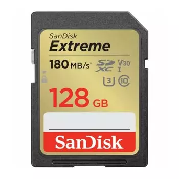 Карта памяти 128Gb SDXC Sandisk Extreme Class 10 UHS-I U3 V30 (SDSDXVA-128G-GNCIN)