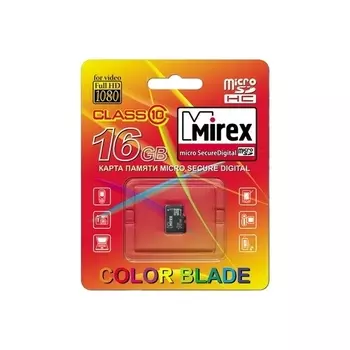 Карта памяти 16Gb microSDHC Mirex Class 10
