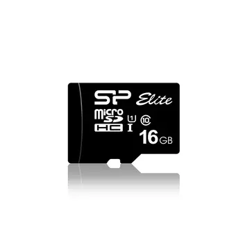 Карта памяти 16Gb microSDHC Silicon Power Elite Class 10 UHS-I U1 (SP016GBSTHBU1V10S)