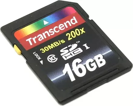 Карта памяти 16Gb SDHC Transcend Class 10 UHS-I U1