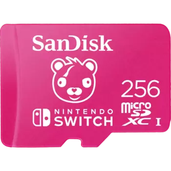 Карта памяти 256Gb microSDXC Sandisk Nintendo Switch Class 10 UHS-I U3 V30 A1 (SDSQXAO-256G-GN6ZG)