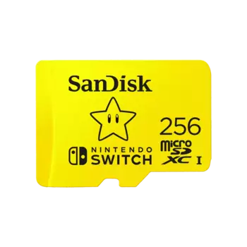 Карта памяти 256Gb microSDXC Sandisk Nintendo Switch Class 10 UHS-I U1 V30 A1 (SDSQXAO-256G-GN3ZN)