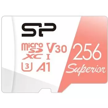 Карта памяти 256Gb microSDXC Silicon Power Superior A1 Class 10 UHS-I U3 V30 A1 (SP256GBSTXDV3V20)