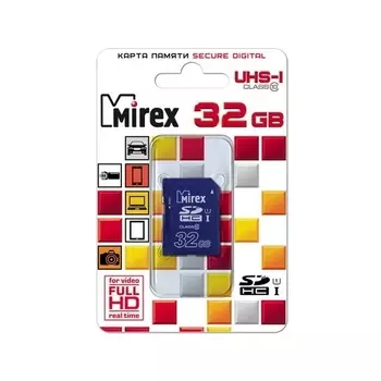 Карта памяти 32Gb SDHC Mirex Class 10 UHS-I U1