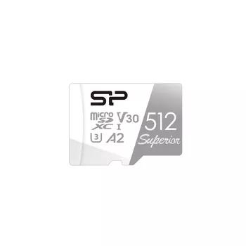 Карта памяти 512Gb microSDXC Silicon Power Superior Class 10 UHS-I U3 V30 A2 (SP512GBSTXDA2V20)