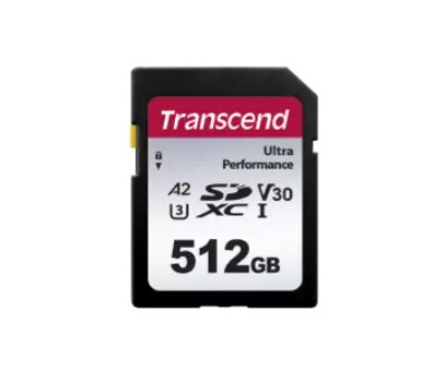 Карта памяти 512Gb SDXC Transcend SDC340S Class 10 UHS-I U3 V30 A2 (TS512GSDC340S)