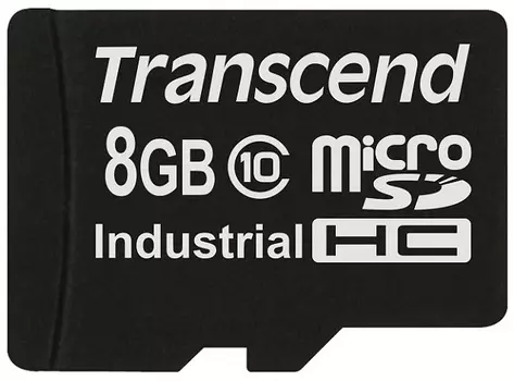 Карта памяти промышленная 8Gb microSDHC Transcend Industrial Class 10 (TS8GUSDC10I)