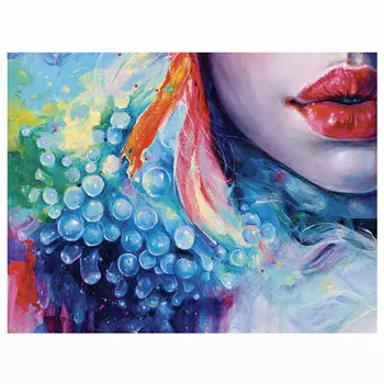 Картина по номерам ОСТРОВ СОКРОВИЩ "Алая помада", 40смx50см (663338)