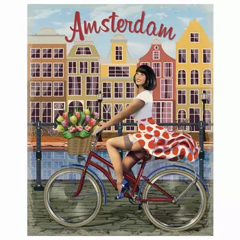 Картина по номерам ОСТРОВ СОКРОВИЩ "Велопрогулка", 40смx50см (663340)