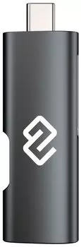 Картридер внешний DIGMA CR-СU2522-G, TF/SD/micro-SD, USB-хаб, USB Type-C, серый (CR-СU2522-G)
