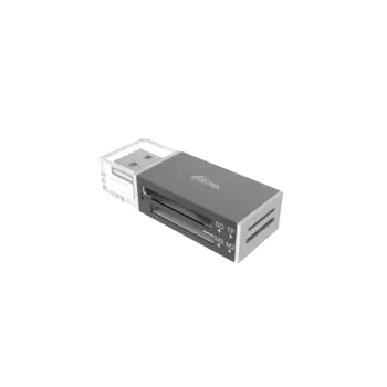 Картридер внешний RITMIX CR-2042, мультиформатный, USB 2.0, черный