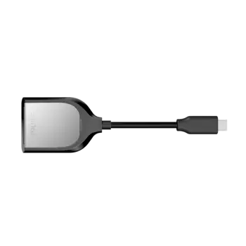 Картридер внешний Sandisk SDDR-409-G46, SD/SDXC/SDHC, USB Type-C, черный/серый