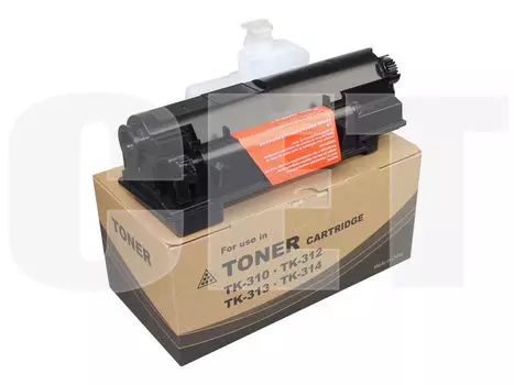 Картридж + бункер отработки лазерный CET CET8164 (TK-310), черный, 12000 страниц, совместимый для Kyocera FS-4000DN, FS-3900DN, FS-2000DN, FS-2000D 365г без чипа