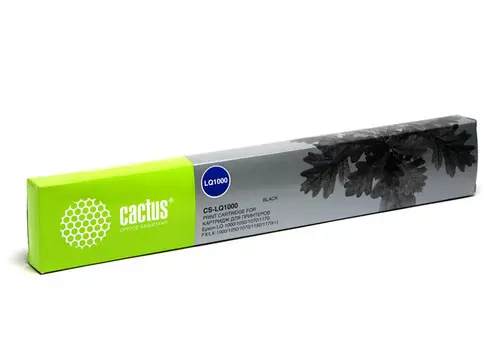 Картридж Cactus CS-LQ1000 для Epson LQ-1000/1050/1070/1170; FX/LX-1000/1050/1070/1150/1170(+), ресурс 3 000 000 зн, black