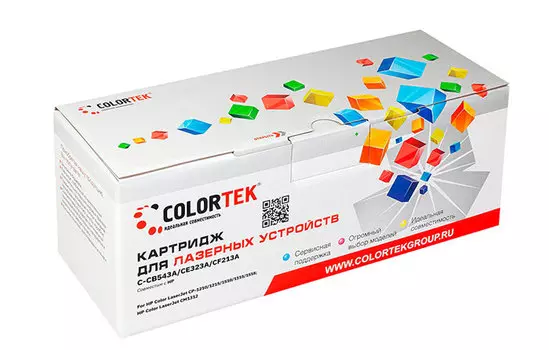 Картридж Colortek CE323A (128A) пурпурный (СТ-CE323A)