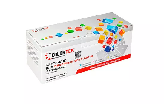 Картридж Colortek CF352A (130A) желтый (СТ-CF352A)