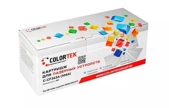 Картридж Colortek CF363A (508A) пурпурный (СТ-CF363A)