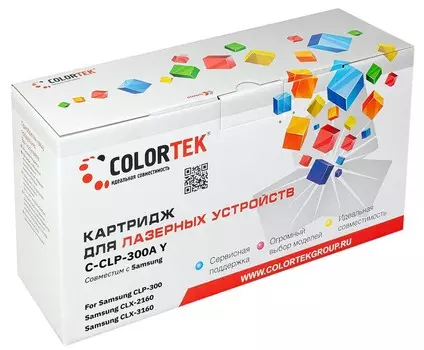 Картридж Colortek CLP-300A для Samsung, желтый (СТ-CLP-300A)