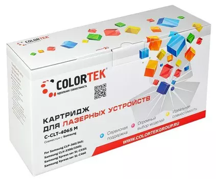 Картридж Colortek CLT-406S для Samsung, пурпурный (СТ-CLT-406S)