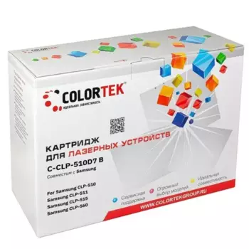 Картридж Colortek для Samsung, черный (СТ-CLP-510D7)