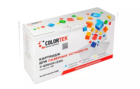 Картридж Colortek СТ-Q2613X LJ 1300, 4000 стр., черный