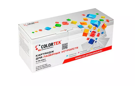 Картридж Colortek TN-230C для Brother, голубой (СТ-TN-230C)