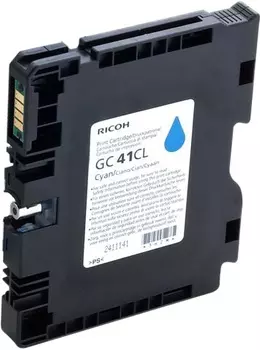 Картридж струйный Ricoh GC41CL (405766), голубой, оригинальный, ресурс 600 страниц для Ricoh Aficio SG2100N / 3110DN / 3110DNw