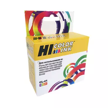 Картридж струйный Hi-Black HB-CL-41 (CL-41), цветной, совместимый, 312 страниц, для Canon PIXMA MP150, PIXMA MP170, PIXMA MP450, PIXMA iP1200, PIXMA iP1600, PIXMA iP2200