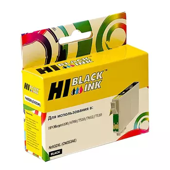 Картридж струйный Hi-Black HB-CN053AE (932XL/CN053AE), черный, совместимый, 1000 страниц, для HP OJ 6100 / 6700 / 7510 / 7612 / 7110
