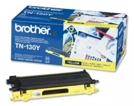 Картридж лазерный Brother TN130Y, желтый, 1500 страниц, оригинальный для HL-4040CN, HL-4050CDN, HL-4070CDW, DCP-9040CN, DCP-9042CDN, DCP-9045CDN, MFC-9440CN, MFC-9840CDW, MFC-9850CDN