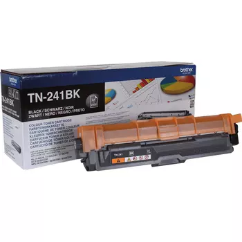 Картридж лазерный Brother TN-241BK, черный, 2500 страниц, оригинальный для Brother HL-3140CW, HL-3150CDW, HL-3170CDW, DCP-9020CDW, MFC-9140CDN, MFC-9330CDW, MFC-9340CDW