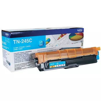 Картридж лазерный Brother TN-245C, голубой, 2200 страниц, оригинальный для Brother HL-3140CW, HL-3150CDW, HL-3170CDW, DCP-9020CDW, MFC-9140CDN, MFC-9330CDW, MFC-9340CDW