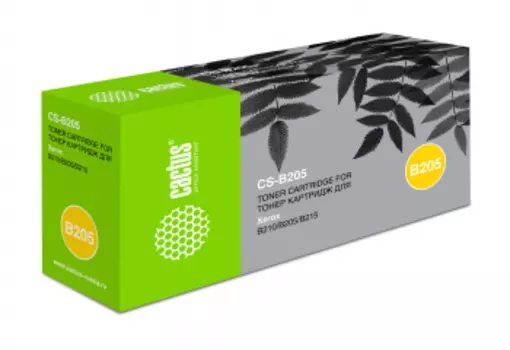 Картридж лазерный Cactus CS-B205 (106R04348), черный, 3000 страниц, совместимый для Xerox B205/210/215