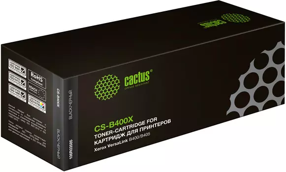 Картридж лазерный Cactus CS-B400XW (106R03585), черный, 24600 страниц, совместимый для Xerox VersaLink B400/405