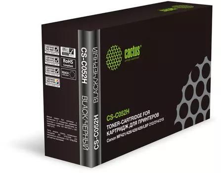 Картридж лазерный Cactus CS-C052H (052H/2200C002), черный, 9200 страниц, совместимый для Canon MF421/426/428/429/LBP 212/214/215