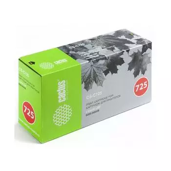 Картридж лазерный Cactus CS-C725X-MPS (725/3484B002/3484B005), черный, 3000 страниц, совместимый для Canon LBP 6000/6020/6030B