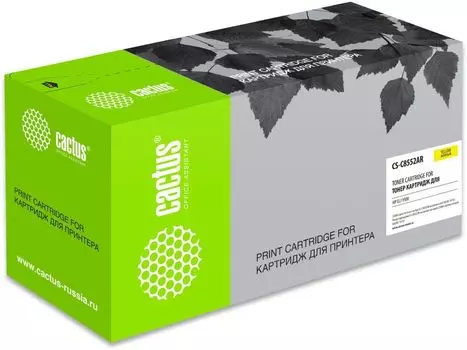 Картридж лазерный Cactus CS-C8552AR (№822A/C8552A), желтый, 25000 страниц, совместимый для CLJ 9500