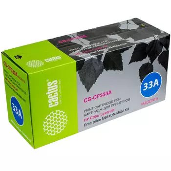 Картридж лазерный Cactus CS-CF333A (CF333A), пурпурный, 15000 страниц, совместимый, для CLJE M651dn / M651n / M651xh