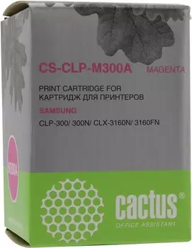 Картридж лазерный Cactus CS-CLP-M300A (CLP-M300A), пурпурный, 1000 страниц, совместимый, для Samsung CLP-300, CLX-3160 / 2160
